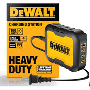 DEWALT 1311328DW2 - 100W 4-Port USB-C/USB-A Jobsite Charging Station