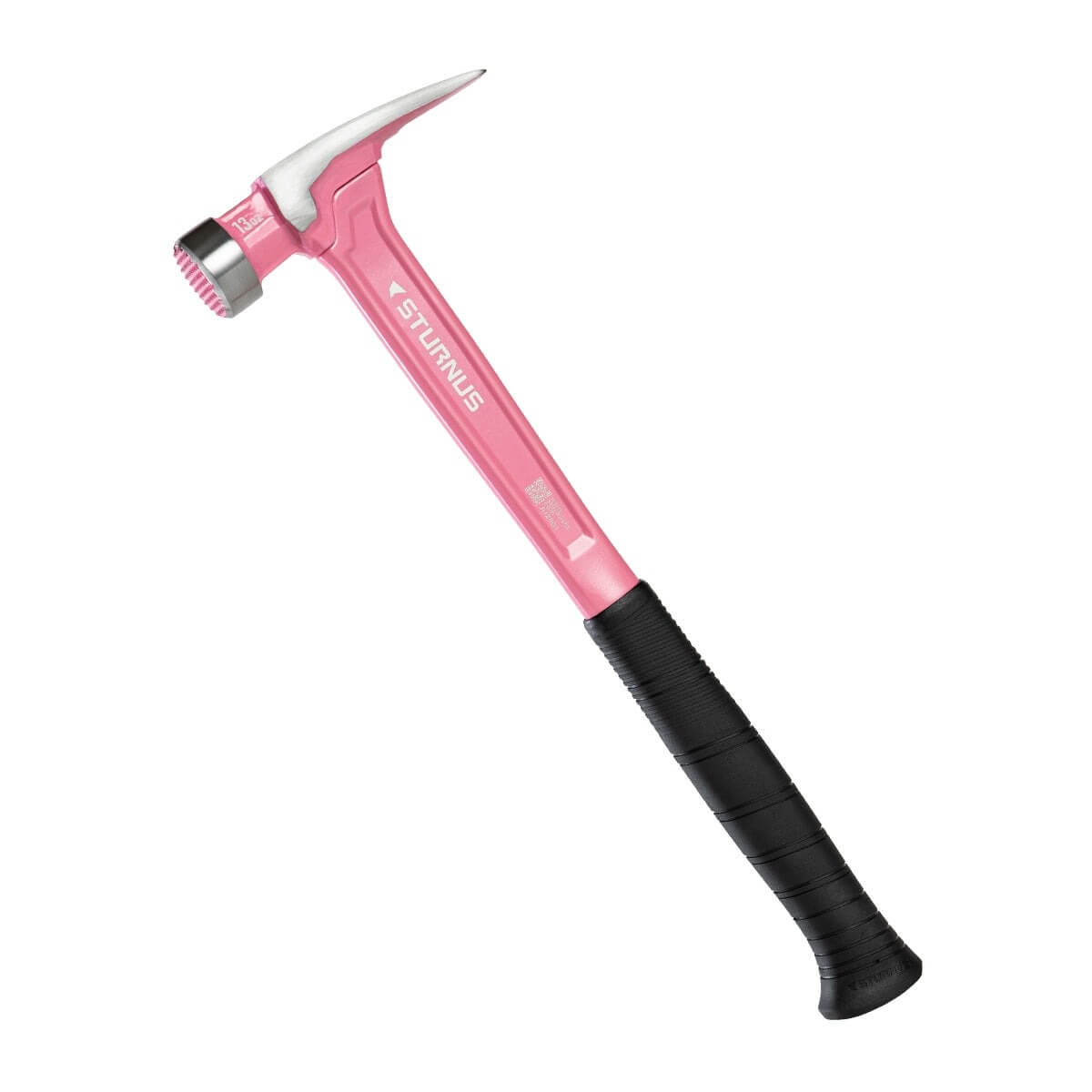 STURNUS SP13OZ-M-LH-P02 Velocity Titanium-Infused Rip Claw Hammer, Milled Face, Long Handle (Pink)
