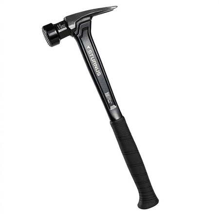 STURNUS SP15OZ-M-LH-P01 - Velocity 15oz Milled Face Rip Claw Hammer, Long Handle - Black