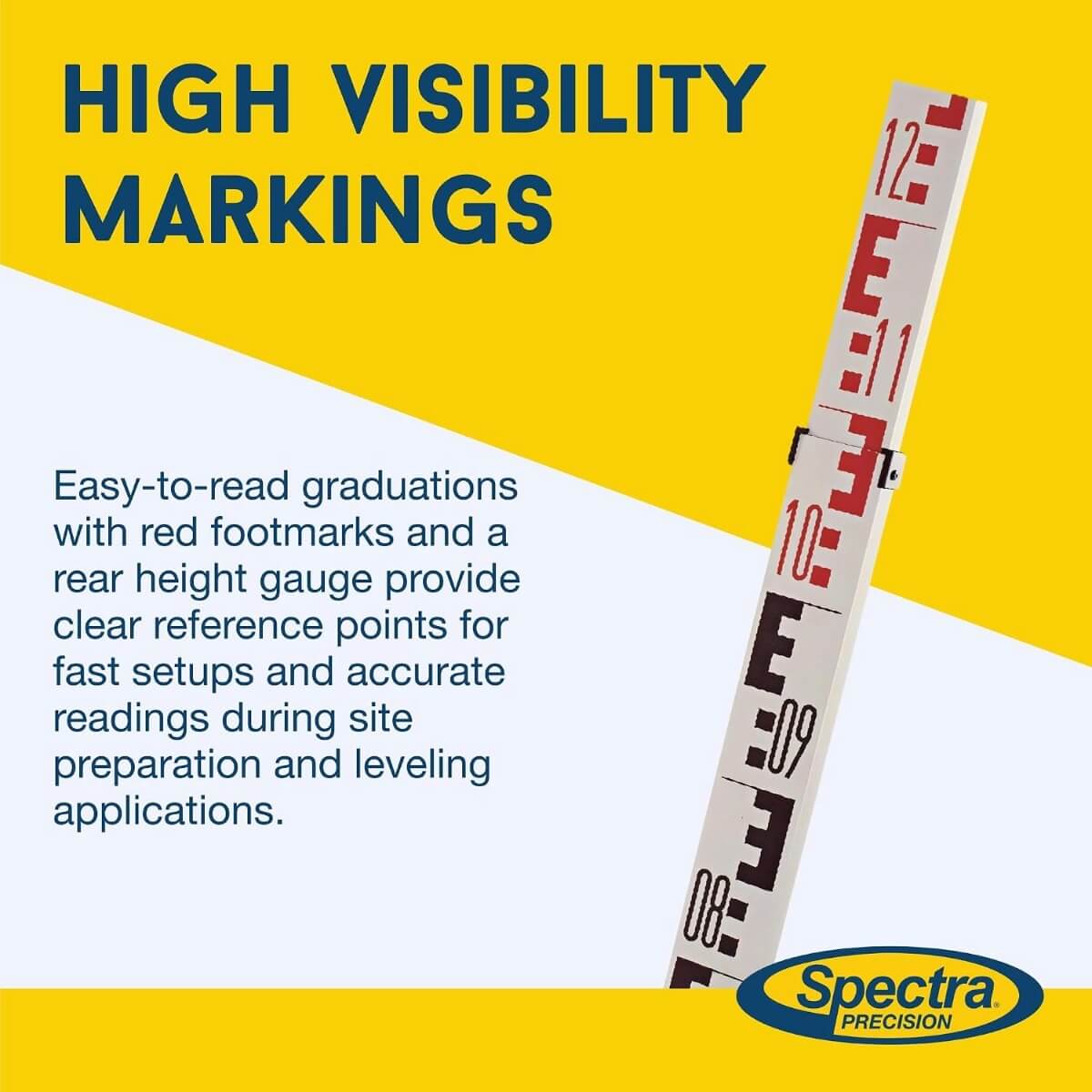 SPECTRA GR153 - 15-Foot Aluminum Telescopic Grade Rod - Metric