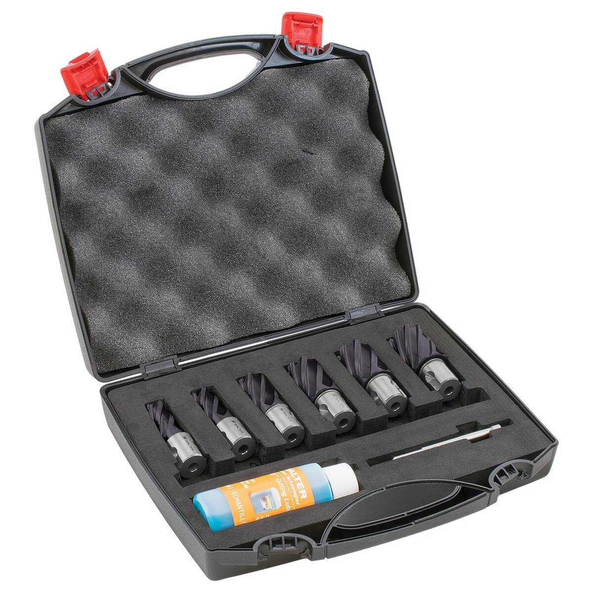 WALTER WAL-05B991 - ICECUT™ Annular Core Cutter Kit, Weldon Shank, 1" Depth, 7-Piece Set