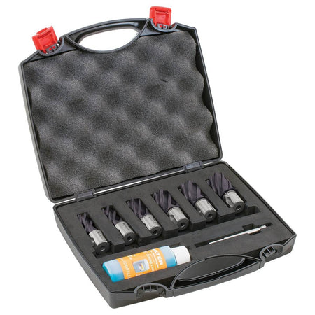 WALTER WAL-05B991 - ICECUT™ Annular Core Cutter Kit, Weldon Shank, 1" Depth, 7-Piece Set