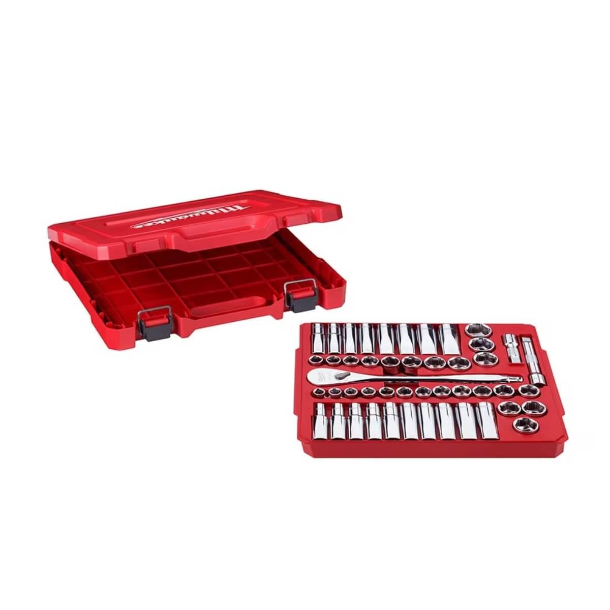 Milwaukee 48-22-9010 47pc 1/2" Drive Metric & SAE Ratchet and Socket Set