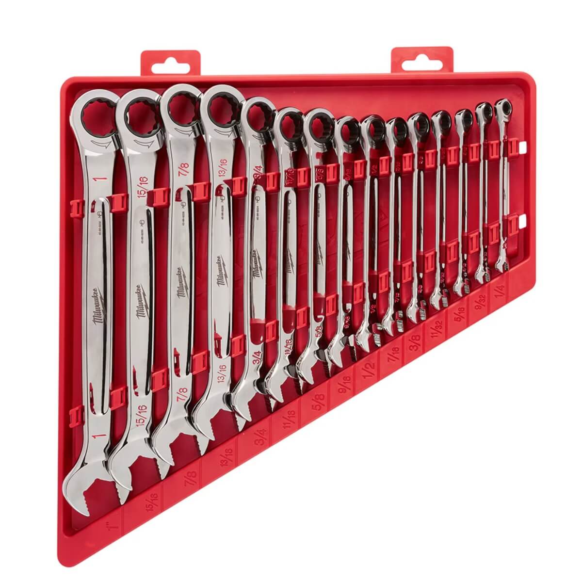 Milwaukee 48-22-9416 15pc Ratcheting Combination Wrench Set - SAE