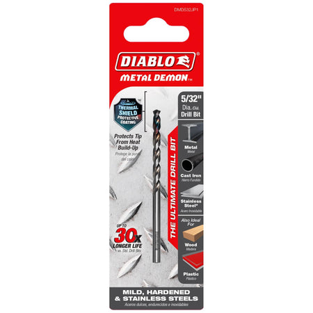 Diablo DMD532JP1 Metal Demon Drill Bit - 5/32 in. x 3 in.