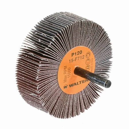 WALTER WAL-15F712 - Coolcut Flap Wheel - 3" x 1" x 1/4" Shank, 120 Grit