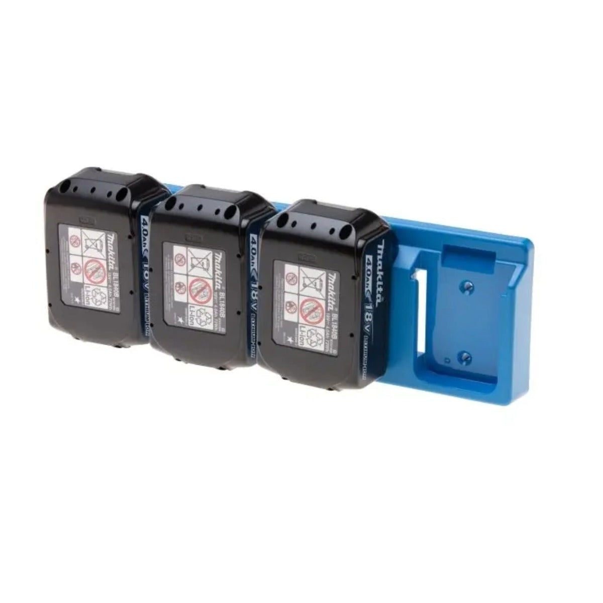 48 TOOLS BH-MAK-BLU-04 - Light Blue Battery Holder for Makita 18V Batteries