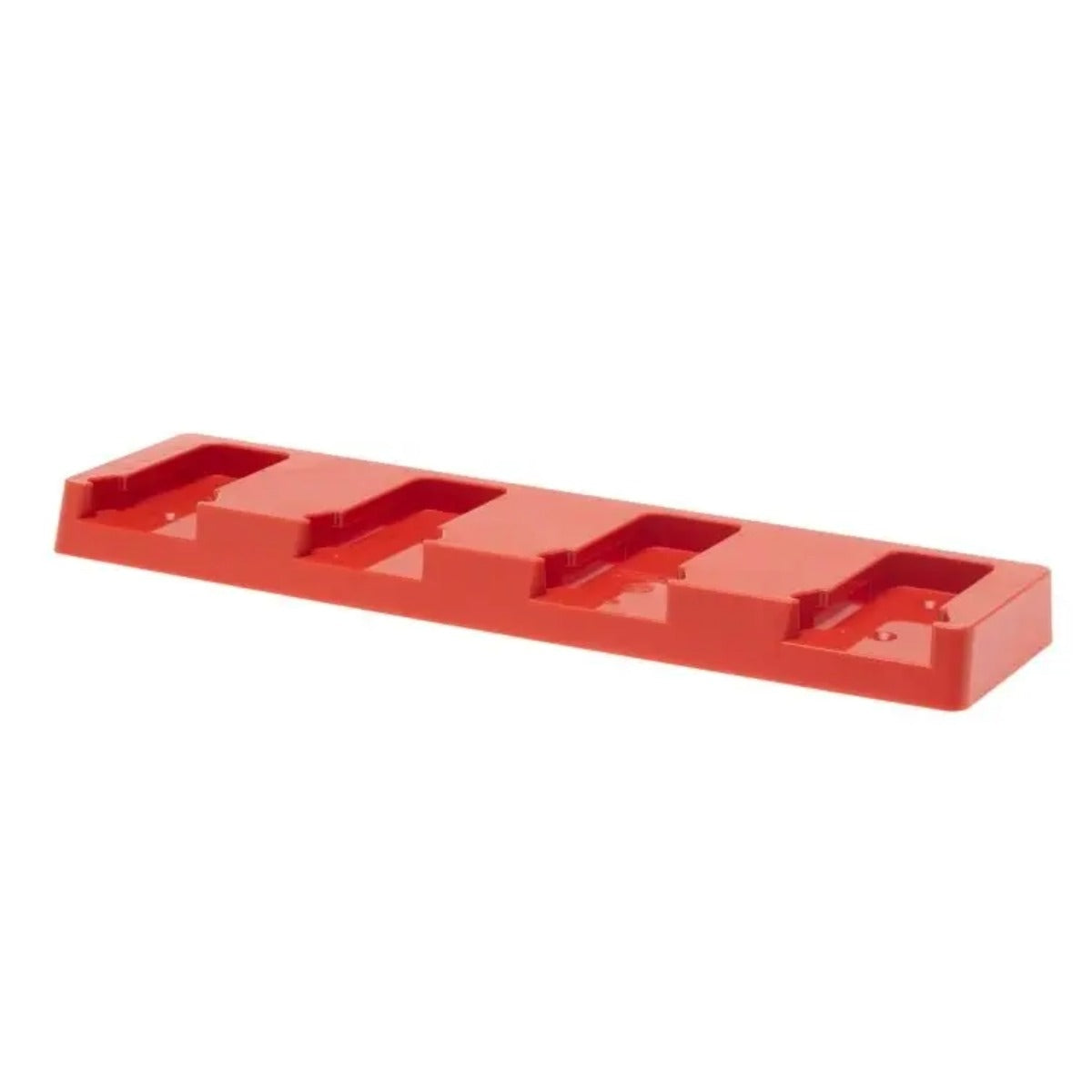 48 TOOLS BH-MIL-RED-04 - Red Battery Holder for Milwaukee 18V Batteries