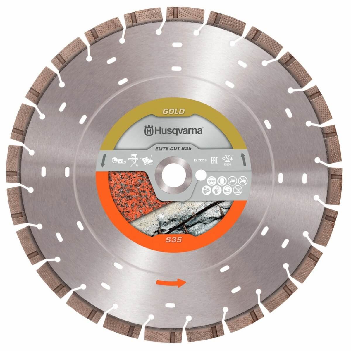 HUSQVARNA 599494620 - Elite-Cut S35 14" (350mm) Segmented Diamond Blade