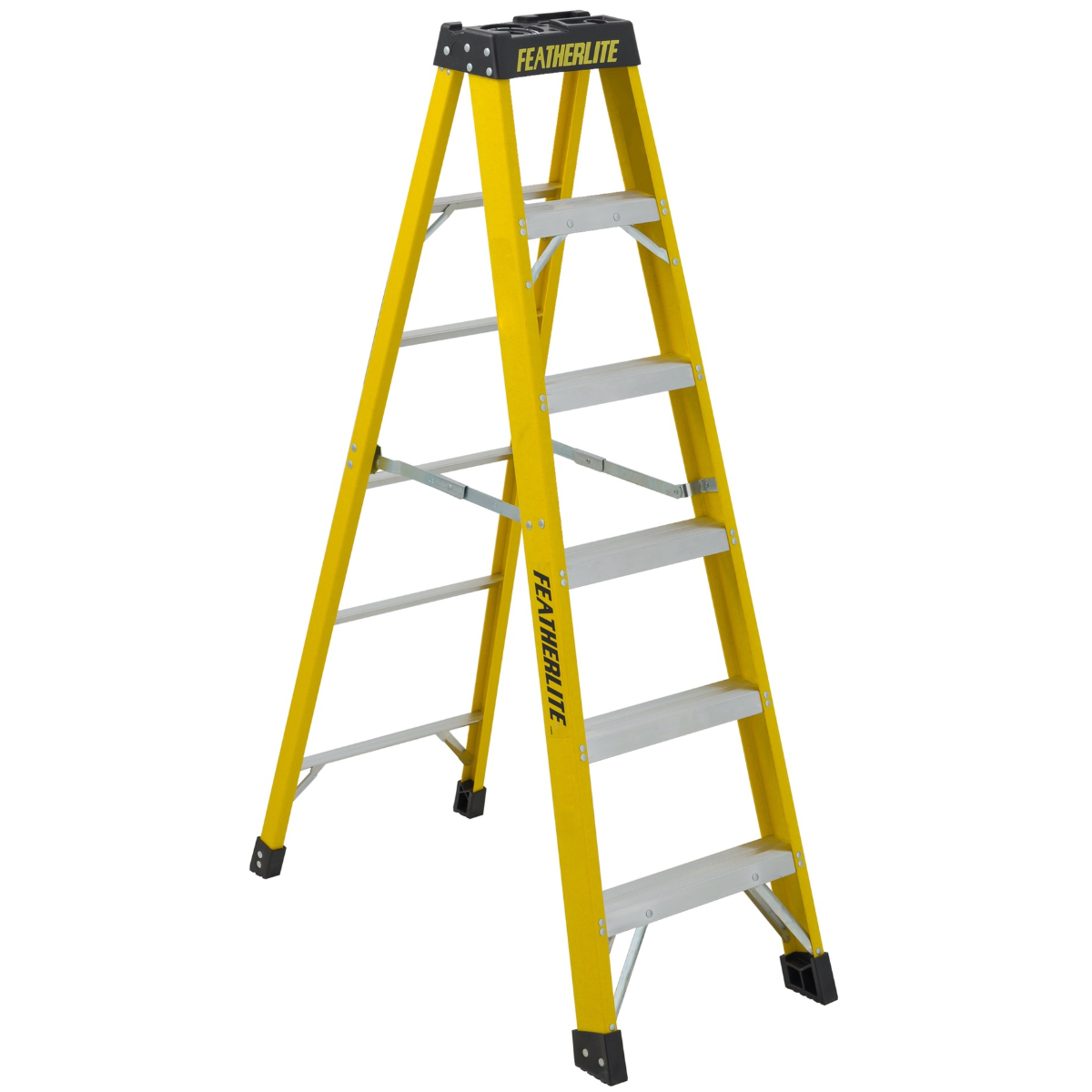 FEATHERLITE FL-6906 - 6' FiberGlass Step Ladder – Wise Line Tools