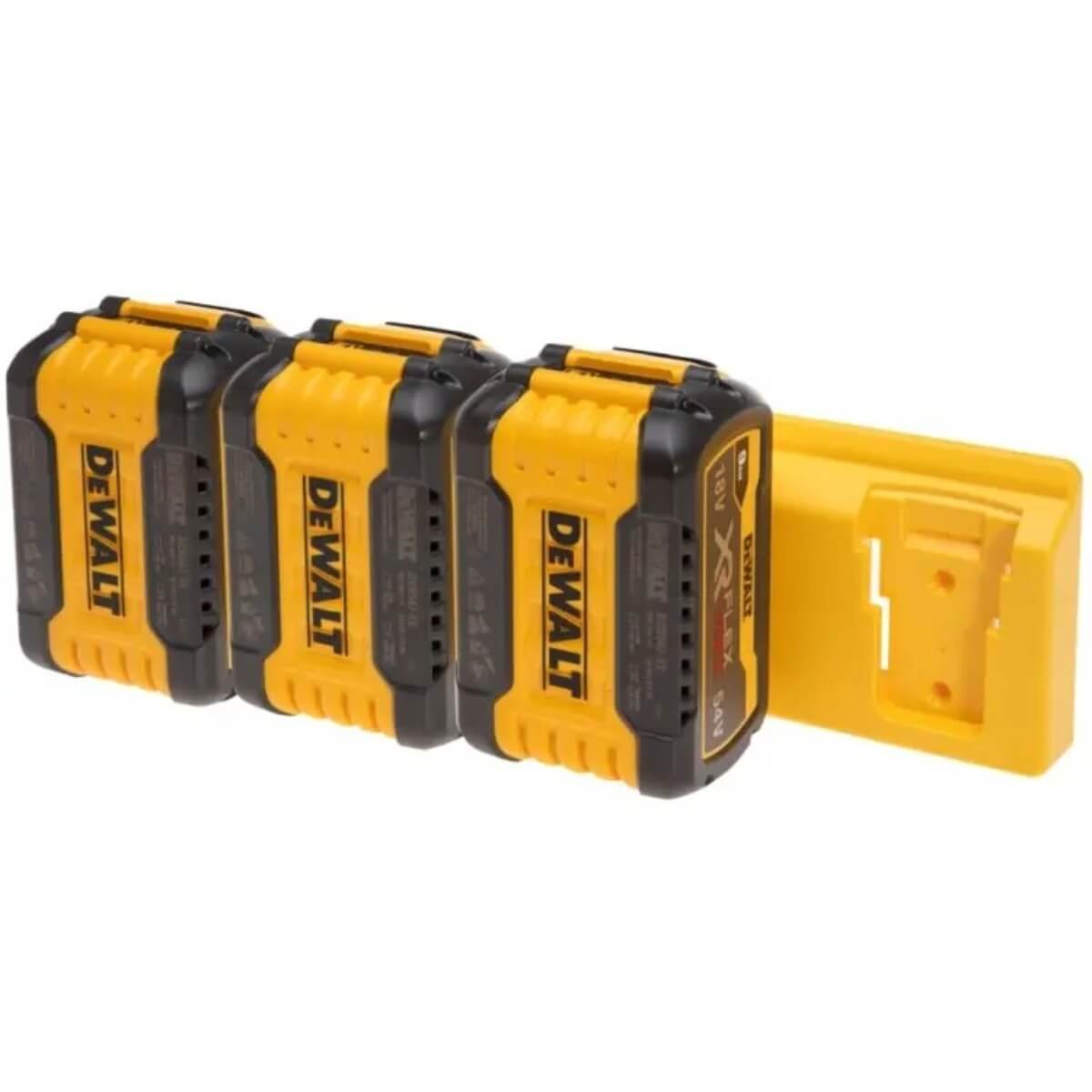 48 TOOLS BH-FLEX-YEL-04 - Yellow Battery Holder for Dewalt 60V Batteries