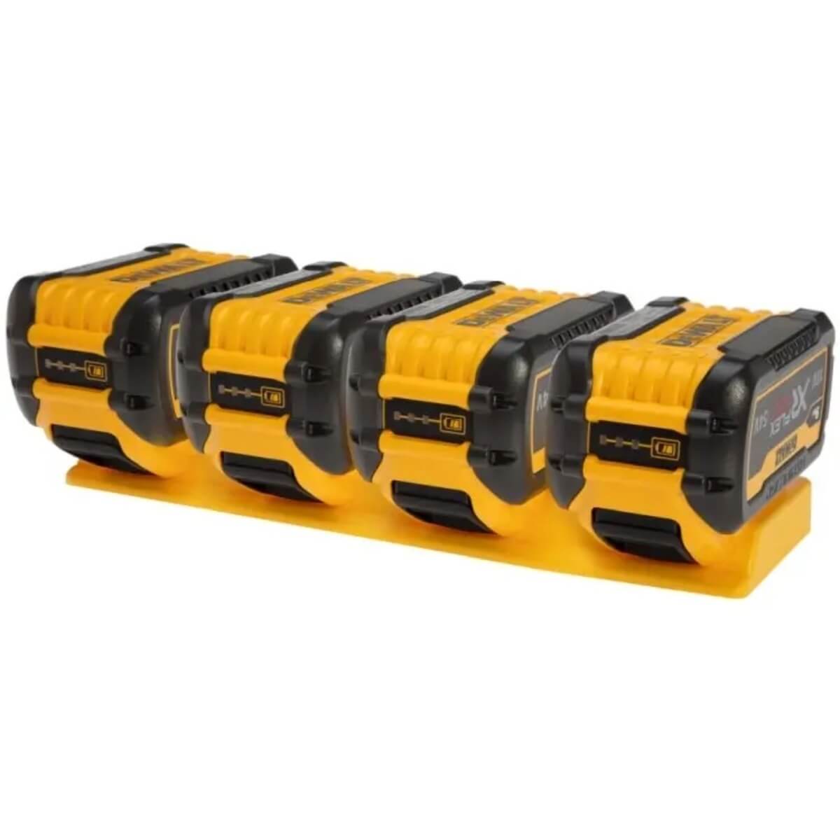 48 TOOLS BH-FLEX-YEL-04 - Yellow Battery Holder for Dewalt 60V Batteries