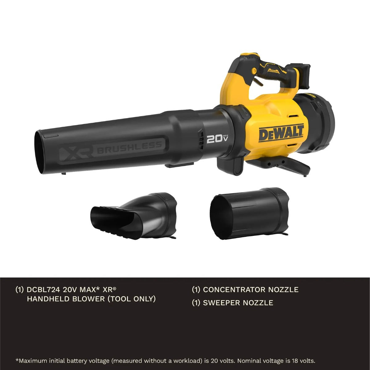 DeWalt DCBL724B - 20V MAX* XR® Brushless Cordless Handheld Axial Blower