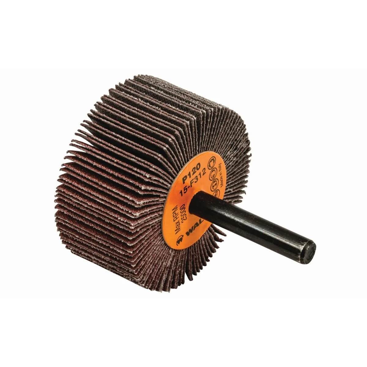 WALTER WAL-15F312 - Coolcut™ Flap Wheel - 2" x 1" x 1/4" Shank - 120 Grit