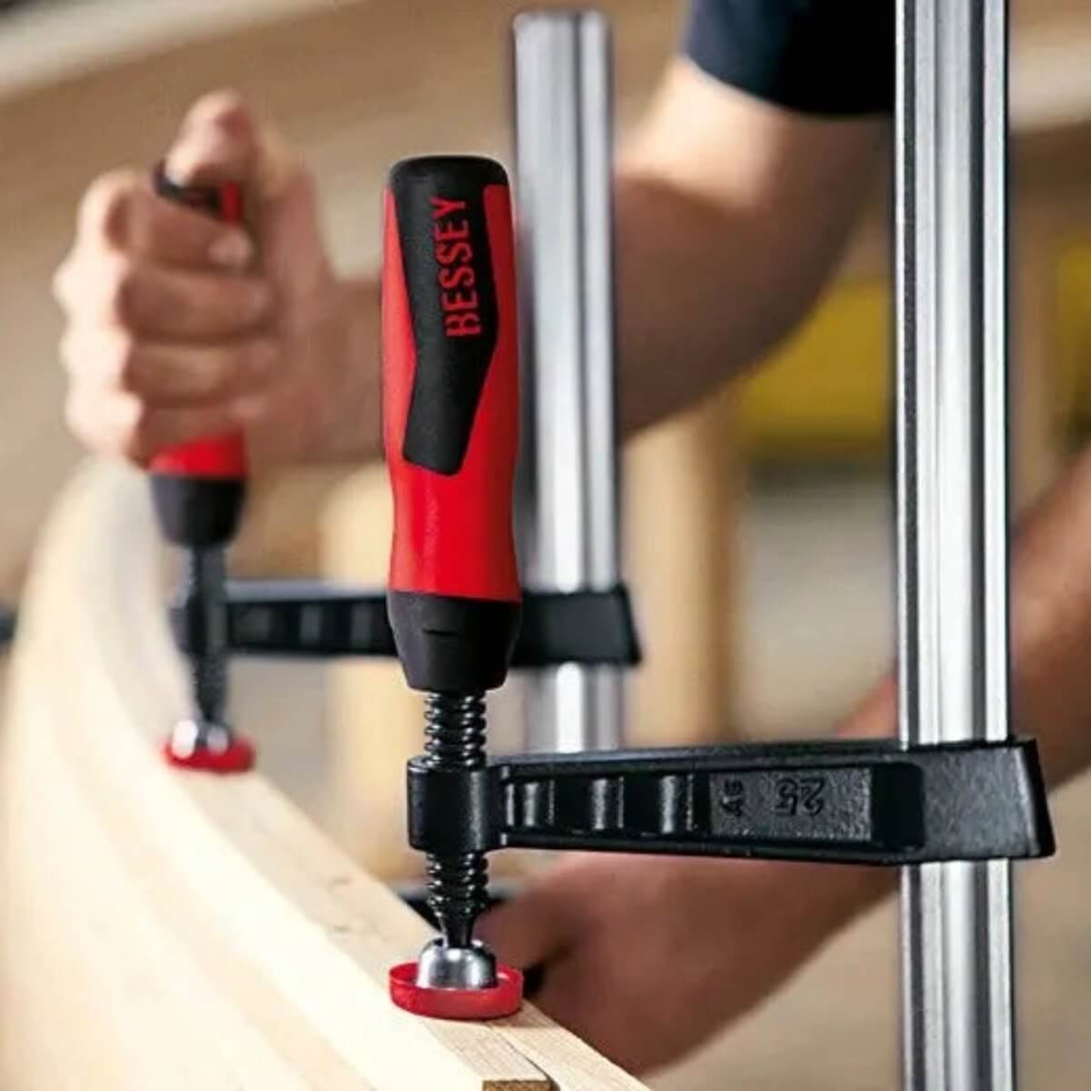 BESSEY TG7.048+2K - Clamp, woodworking, F-style, 2K handle