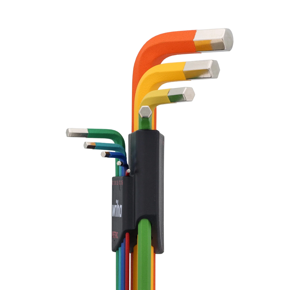 WIHA WIH-66980 - 9pc Metric Ball End Colour Coded Hex Key Set