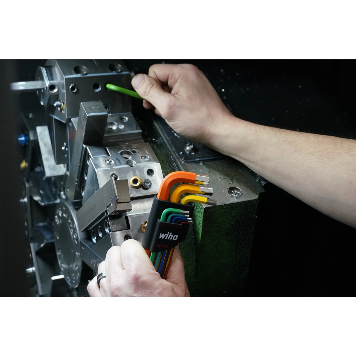 WIHA WIH-66980 - 9pc Metric Ball End Colour Coded Hex Key Set