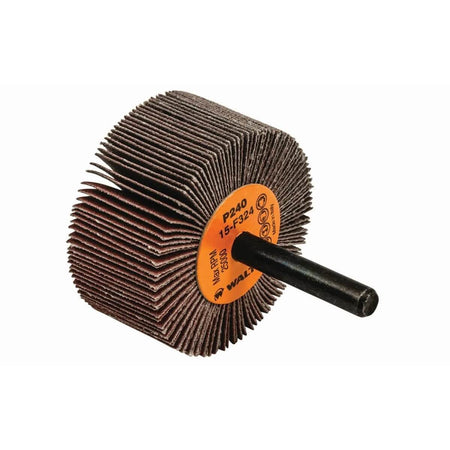 WALTER WAL-15F324 - Coolcut™ Mounted Flap Wheel, 240 Grit, 2" x 1" x 1/4" Shank
