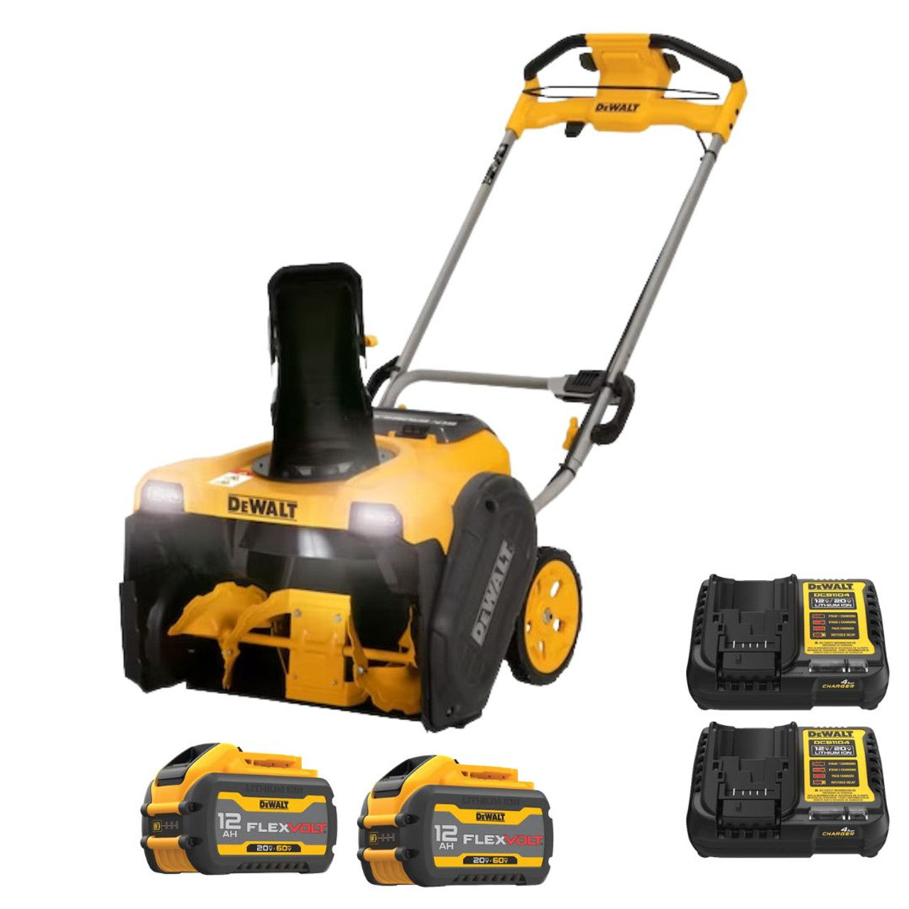 Kit de souffleuse à neige mono-étage DEWALT DCSNP2142Y2-CA-21€ 60 V MAX