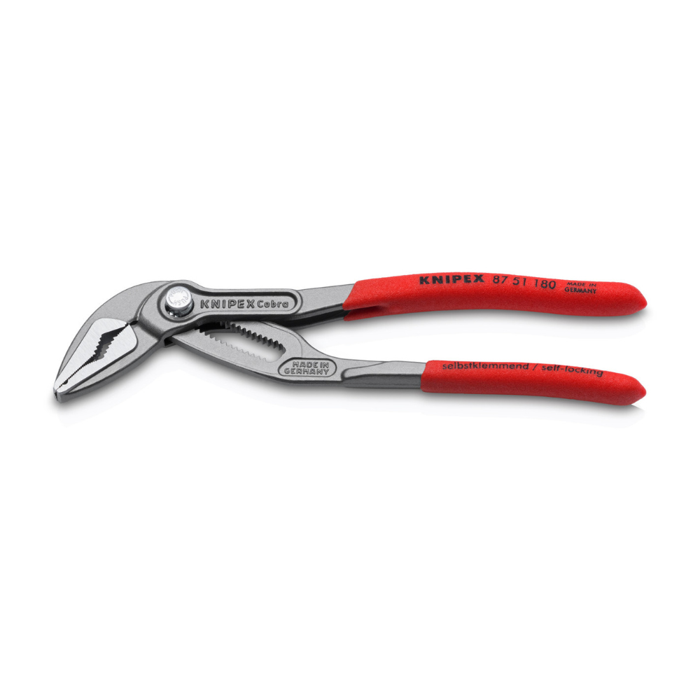 KNIPEX 8751180SBA 7" Cobra QuickSet Water Pump Pliers