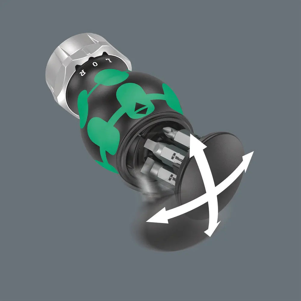 WERA 008886  -  KRAFTFORM KOMPAKT STUBBY SCREWDRIVER-Ratcheting WERA