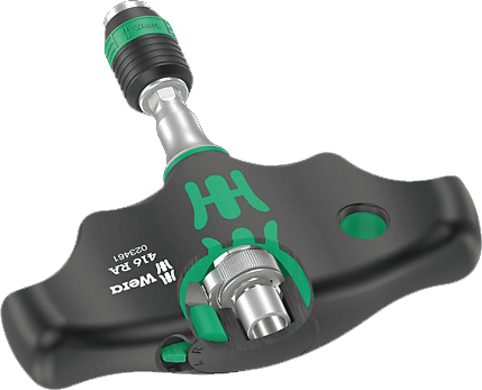WERA-023460 1/4" Drive 411 RA T-Handle W/ Ratchet Function WERA