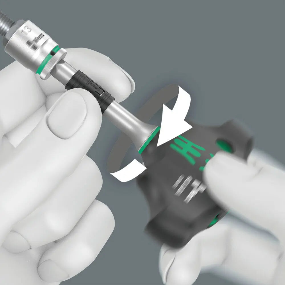 WERA-023460 1/4" Drive 411 RA T-Handle W/ Ratchet Function WERA