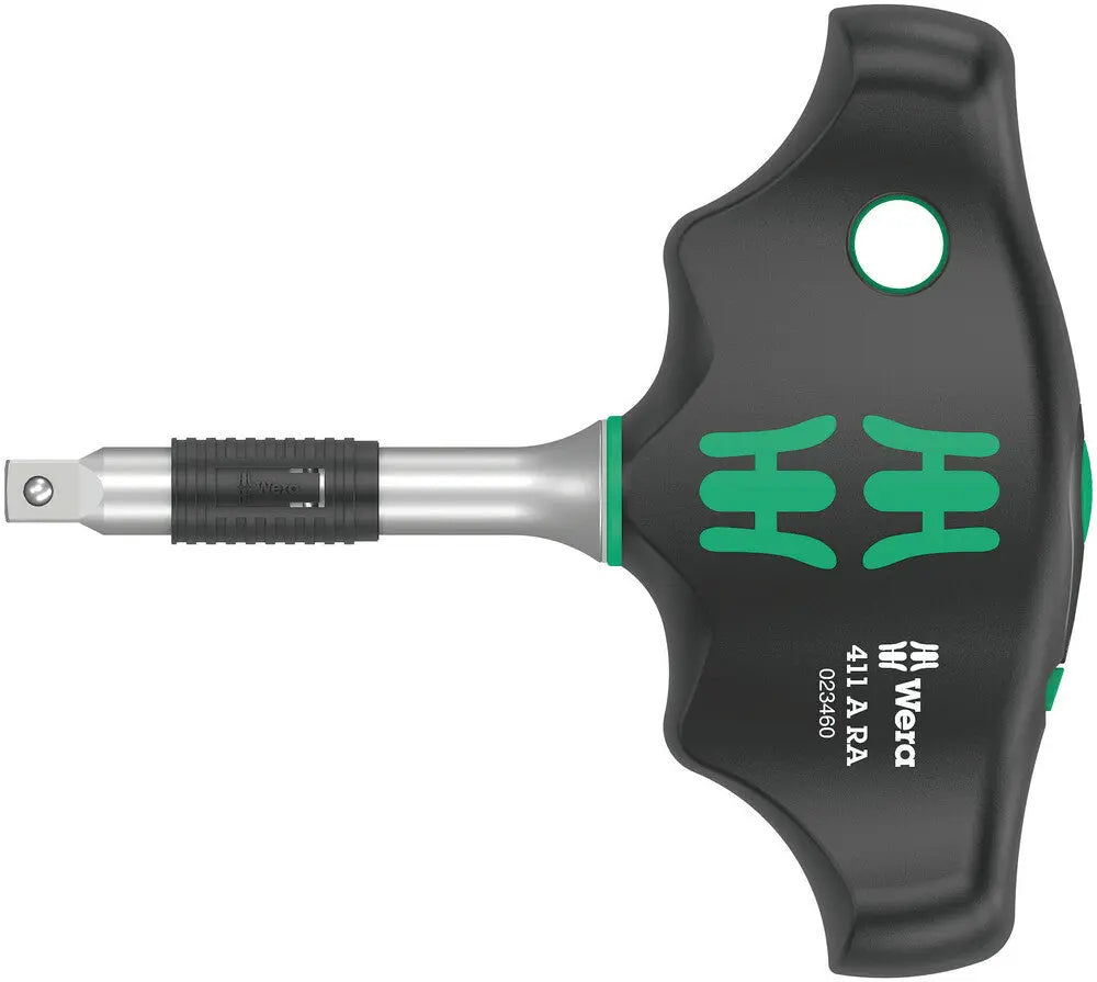 WERA-023460 1/4" Drive 411 RA T-Handle W/ Ratchet Function WERA