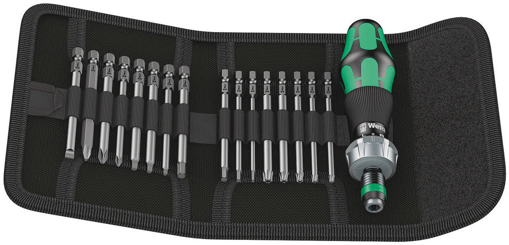 WERA 051041  -  Kraftform Kompakt 60 RA SAE Pouch Set - Wise Line Tools