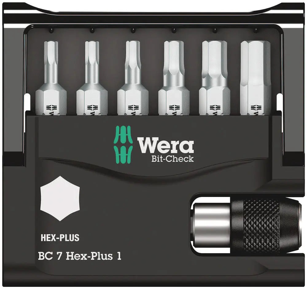 WERA-056168 - Bit-Check 7pc Hex Bit Set WERA