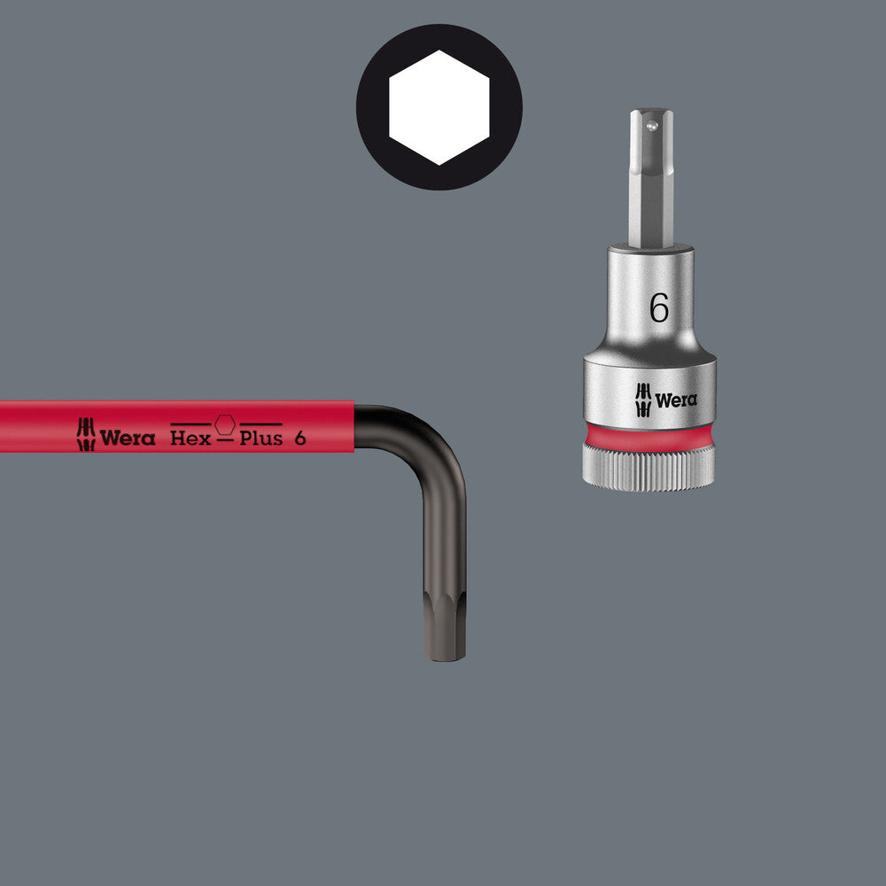 WERA  Wera 022210 Multicolor Metric L-key Set with Holding Function - Wise Line Tools