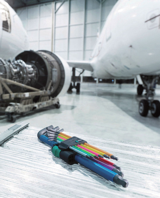 WERA  Wera 022210 Multicolor Metric L-key Set with Holding Function - Wise Line Tools