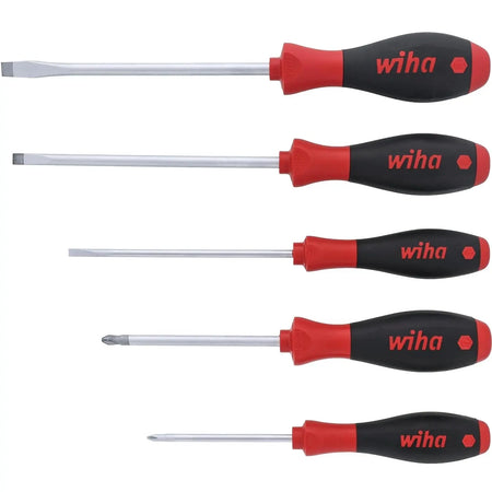 WIHA WIH-30277 - 5pc SoftFinish Screwdriver Set - Slotted & Phillips WIHA
