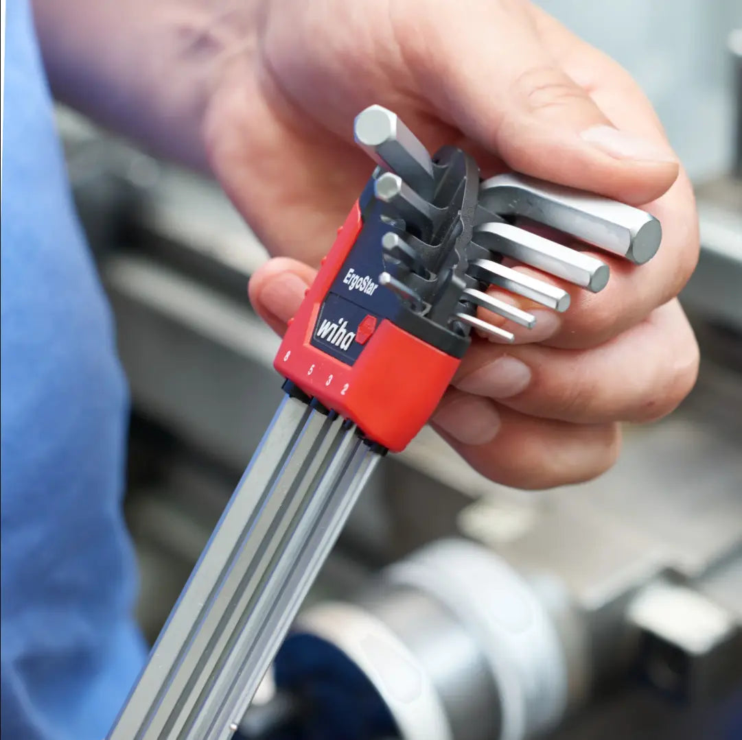 WIHA WIH-66990 - 9pc MagicRing Metric Ball End Hex Key Set WIHA