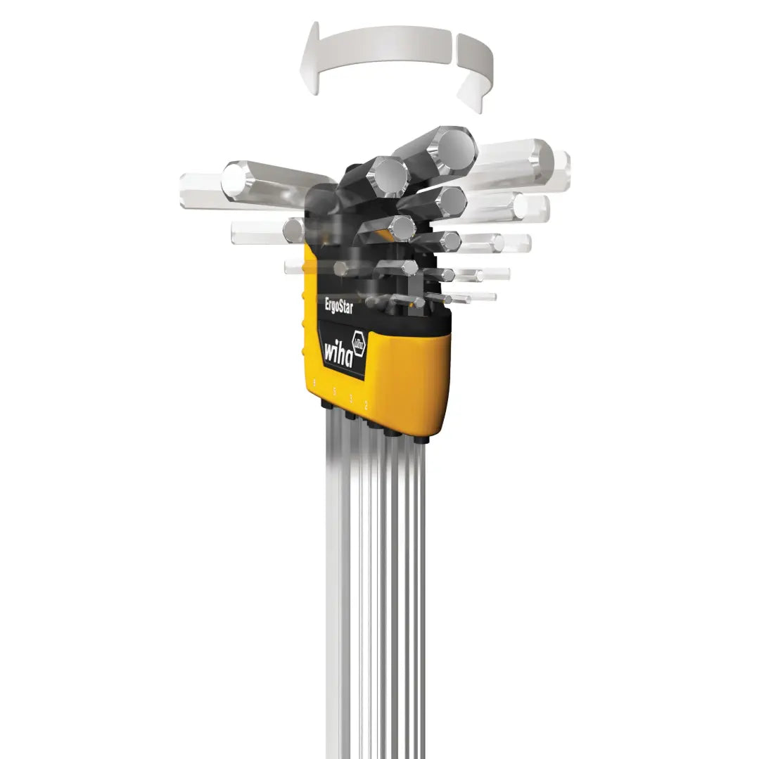 WIHA WIH-66991 - 13pc MagicRing SAE Ball End Hex Key Set WIHA