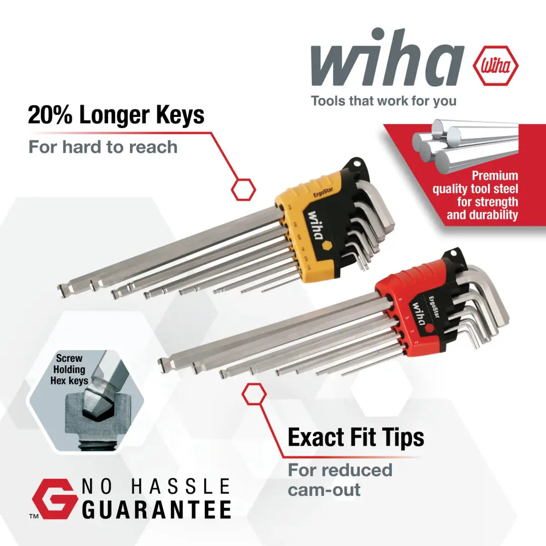 WIHA WIH-66992 - MagicRing 22pc Ball End Hex Key Set WIHA