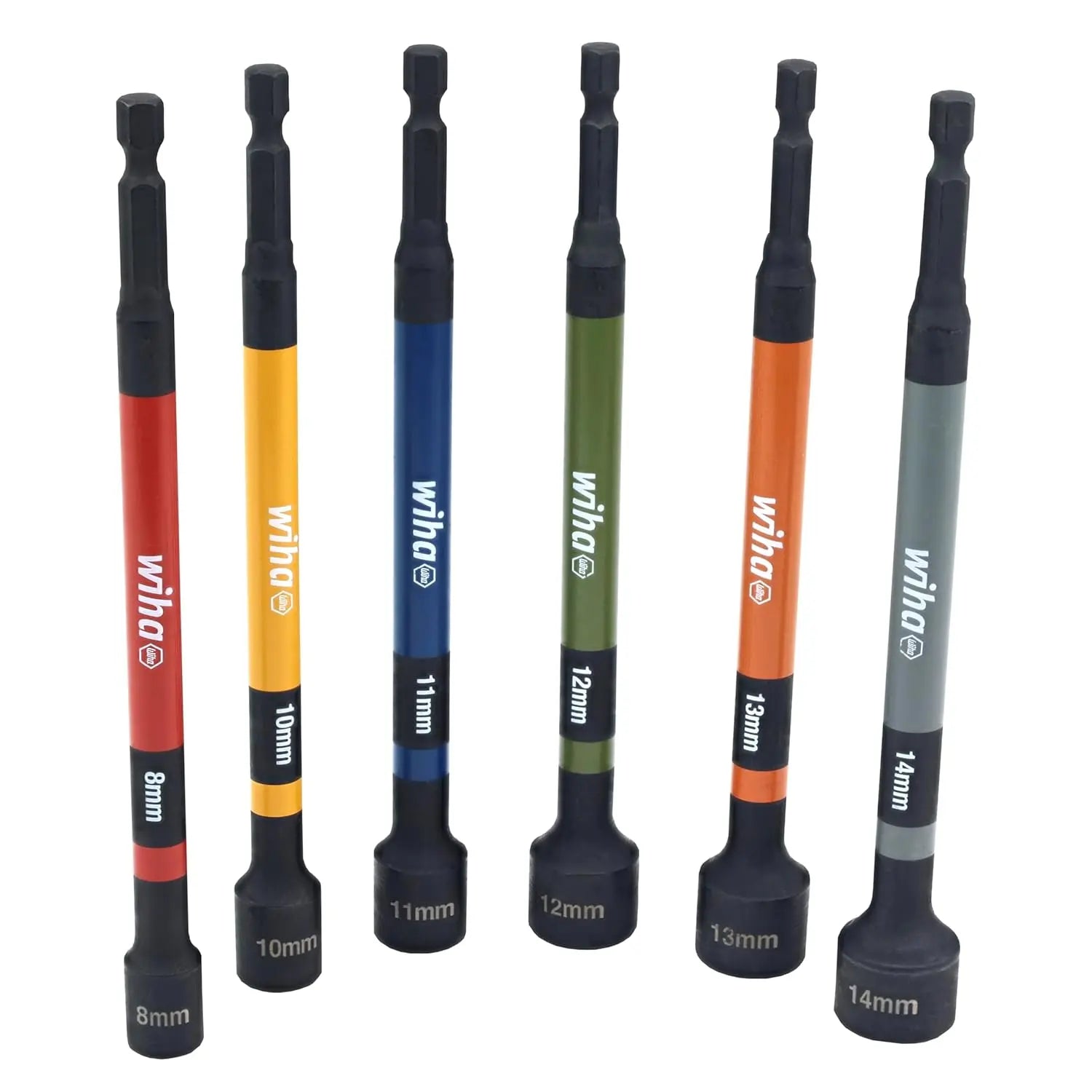 WIHA WIH-70487 - 6pc Metric Colour Coded Magnetic Nut Setter Set WIHA