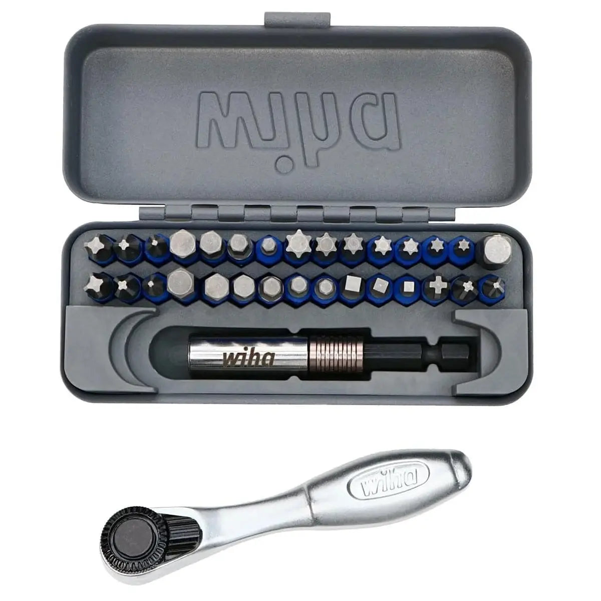 WIHA WIH-76889 - Go Box 32pc Impact Bit Set with Ratchet WIHA
