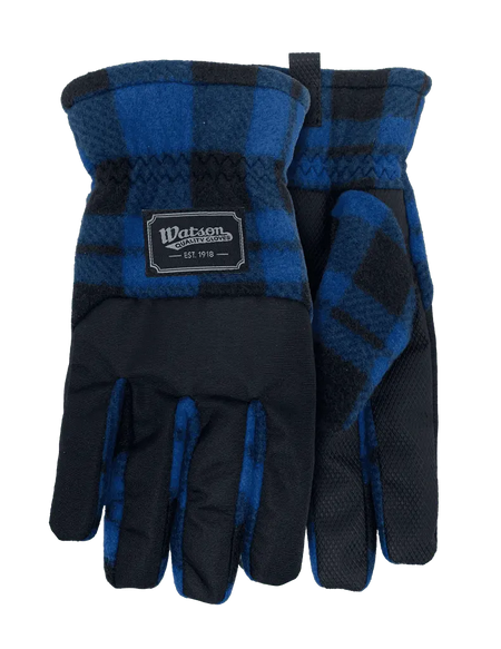 Watson - Fleece Navidad Touchscreen Compatible Winter Glove, Blue WATSON