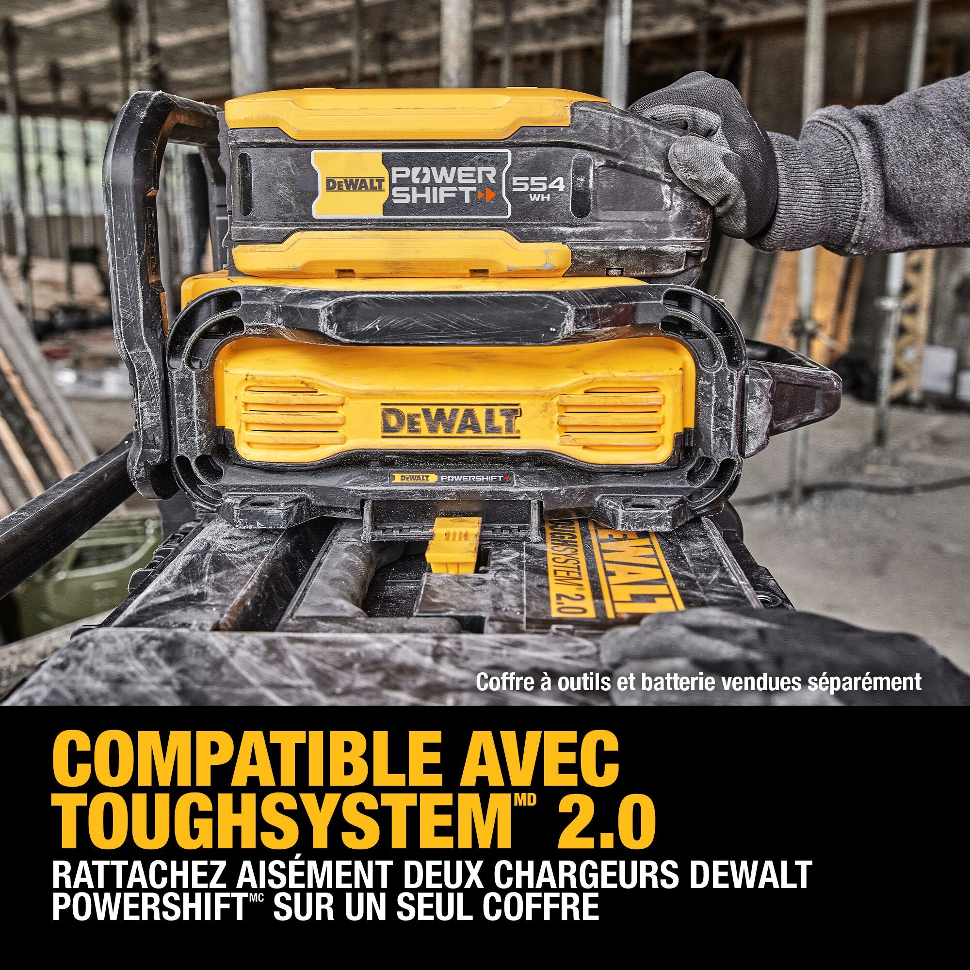 Chargeur DEWALT DCBPSC0550 - POWERSHIFT 550 W