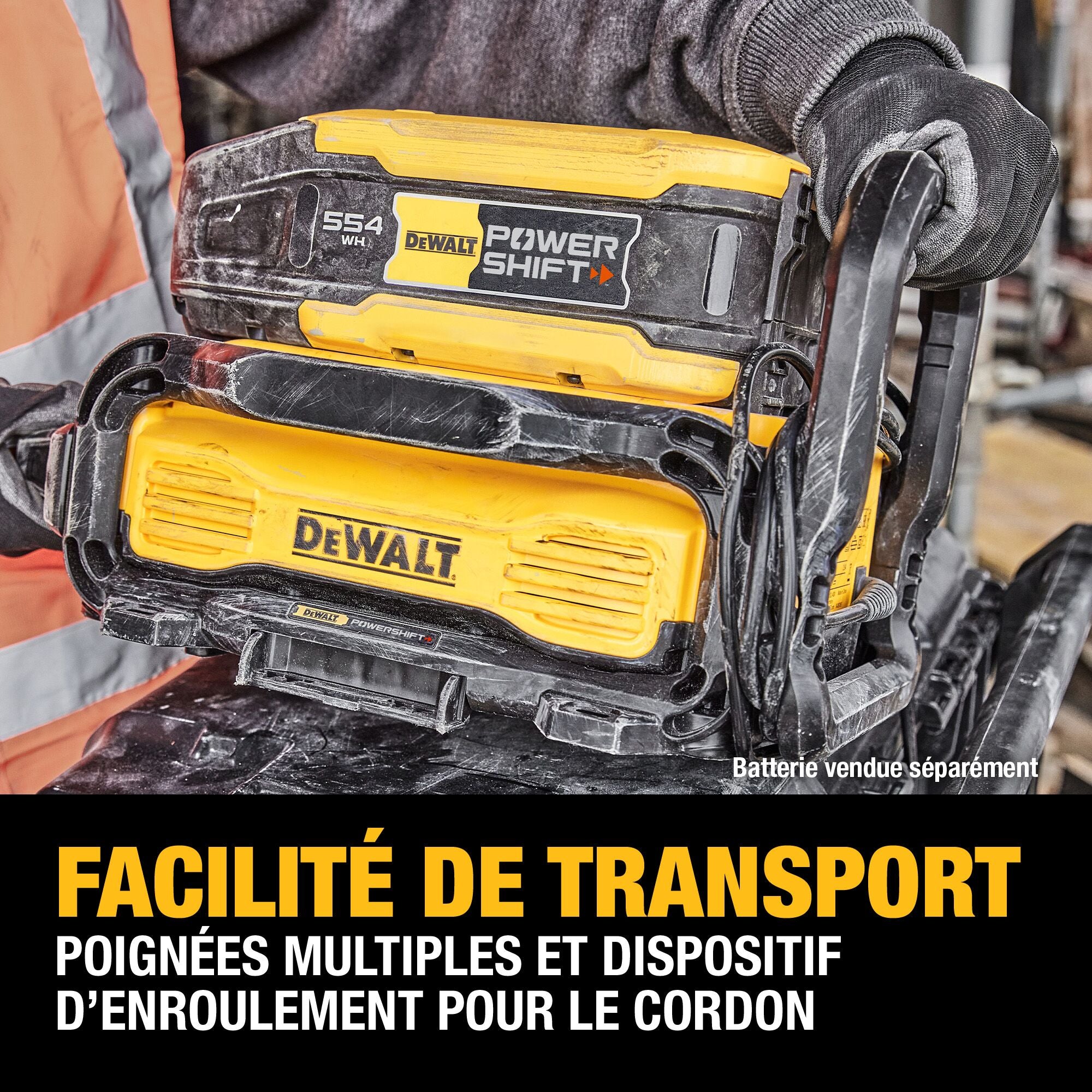 Chargeur DEWALT DCBPSC0550 - POWERSHIFT 550 W