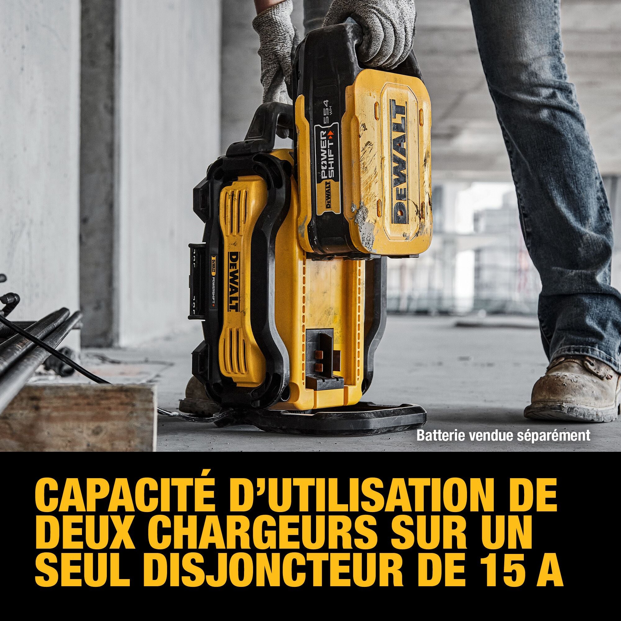 Chargeur DEWALT DCBPSC0550 - POWERSHIFT 550 W