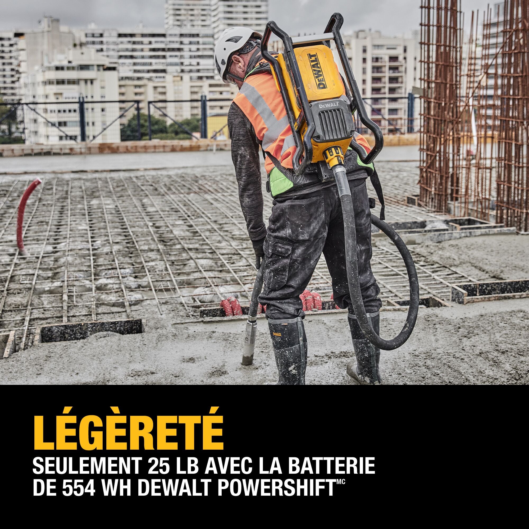 DEWALT DCPS310AG2 - Kit vibrateur à dos POWERSHIFT