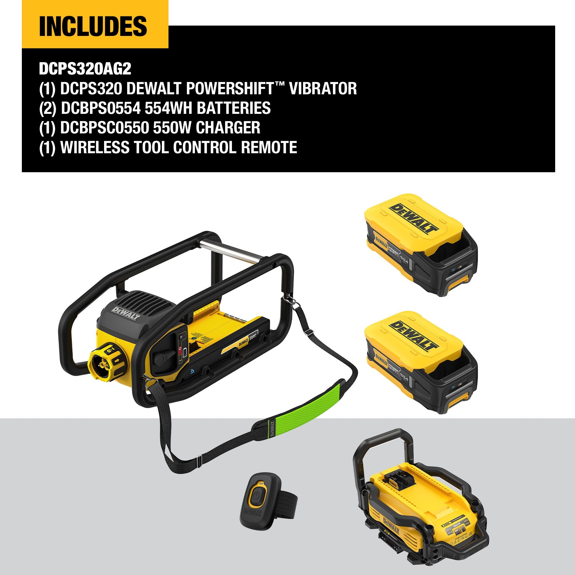 DEWALT DCPS320AG2 - POWERSHIFT Vibrator Kit