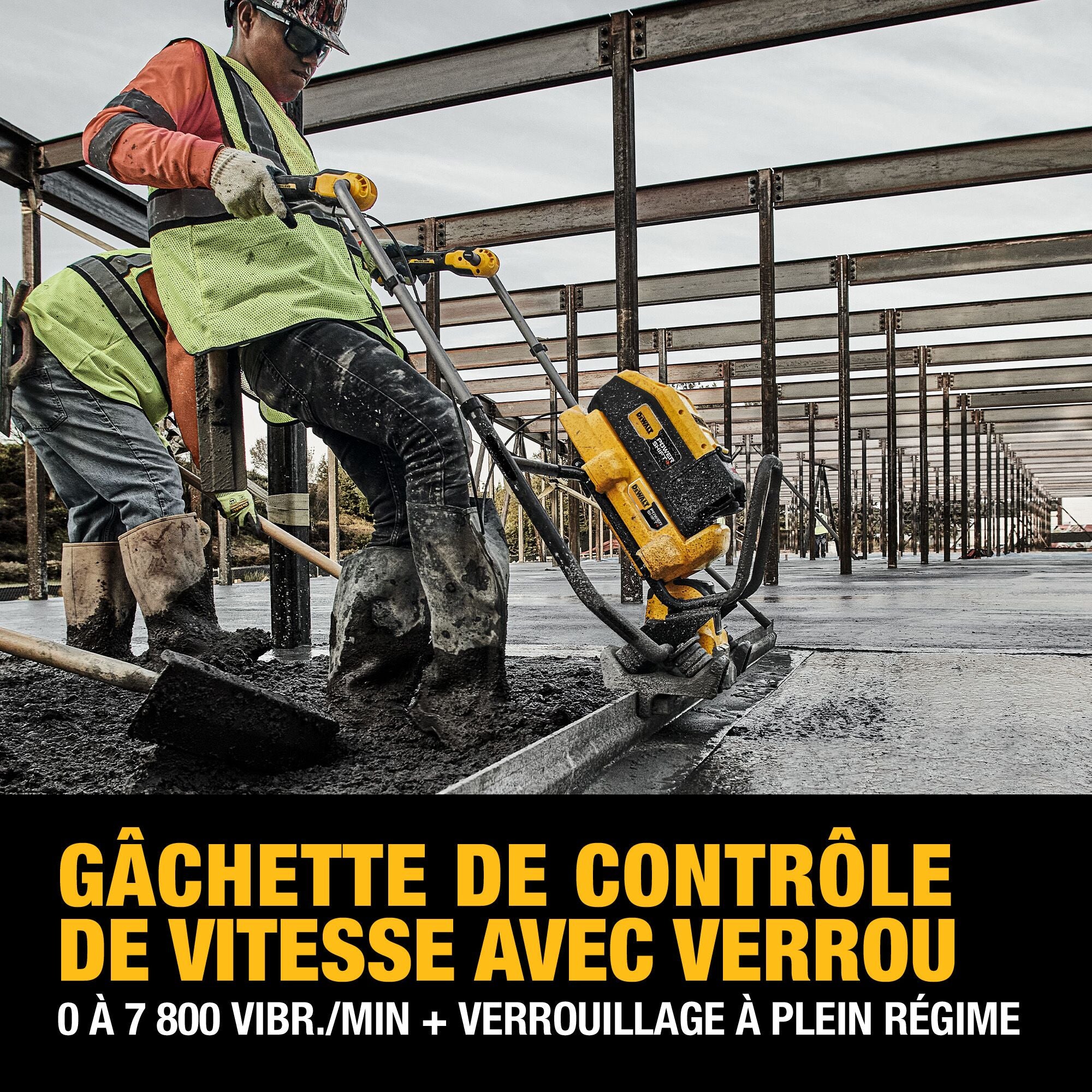 DEWALT DCPS330AG2 - Kit de règle à béton électrique POWERSHIFT