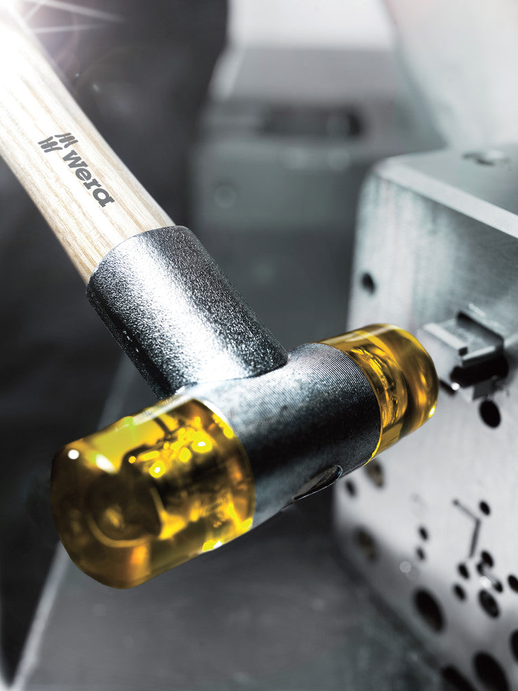 Wera 000310  -  #2 27mm Soft-Faced Hammer with Nylon Heads - Wise Line Tools