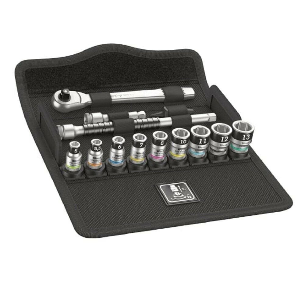 Wera 003756  -  8100 SA 12 HF Zyklop Metal Ratchet Set push-through - Wise Line Tools