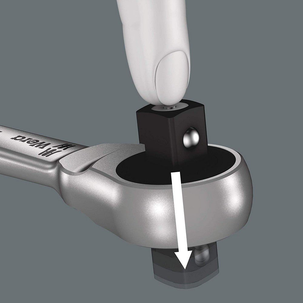 Wera  004048-   8100 SB 8 Zyklop Metal Ratchet Set with Switch Lever, 3/8" Drive - Wise Line Tools