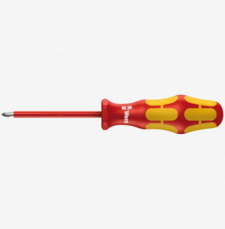 Wera 006154 - PH #2 x 100mm VDE Insulated Phillips Screwdriver - Wise Line Tools