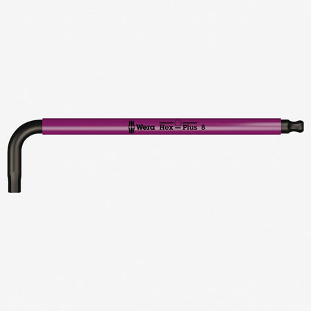 Wera 022614 8 x 195mm Hex + Ball End Hex L-key (Pink) WERA